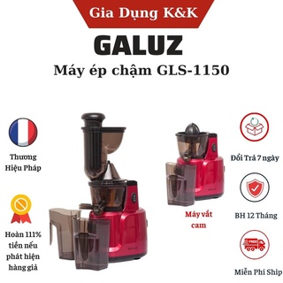 Máy ép trái cây galuz gls-1150, máy ép hoa quả chậm thương hiệu pháp, ép nguyên quả kiệt bã 98% bảo hành 12 tháng