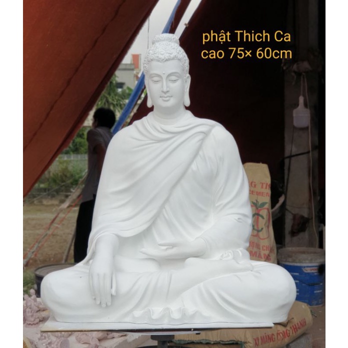 Tôn tượng  Đức Phật Thích Ca cao 75cm hảo tướng.