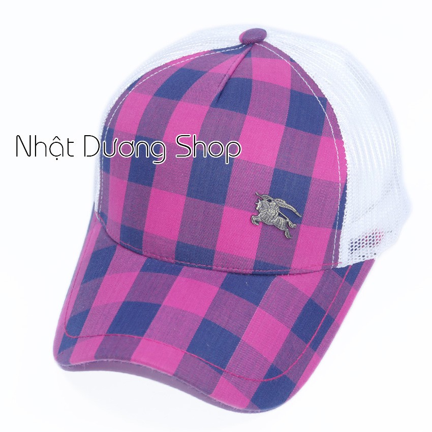 Nón kết lưới nam mũ kết nam đẹp vải Ca Rô và lưới giá gắng mặt sắt phù hợp cho mọi lứa tuổi