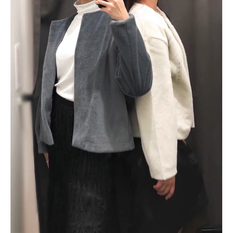 Áo khoác lông mịn Uniqlo còn size L màu như ảnh | BigBuy360 - bigbuy360.vn