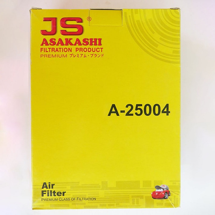 Lọc gió động cơ A25004 JS Asakashi dùng cho Mazda 2 1.5 2015, 2016, 2017, 2018, 2019, 2020, 2021 P501-13-3A0
