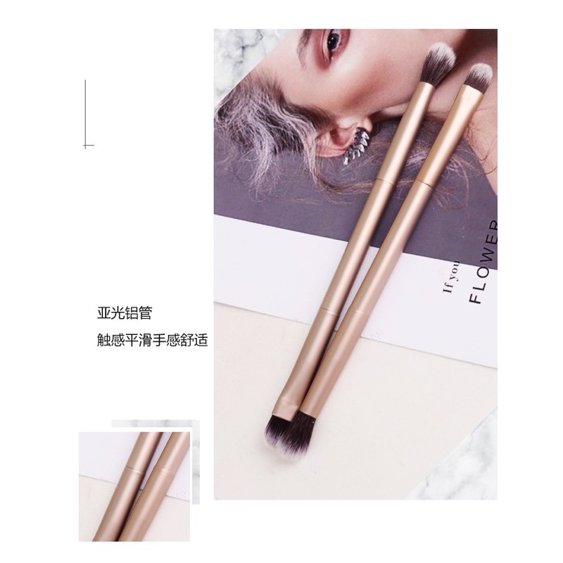 Cọ Trang Điểm Mắt 2 Đầu Cao Cấp - Eyeshadow Brush Makeup