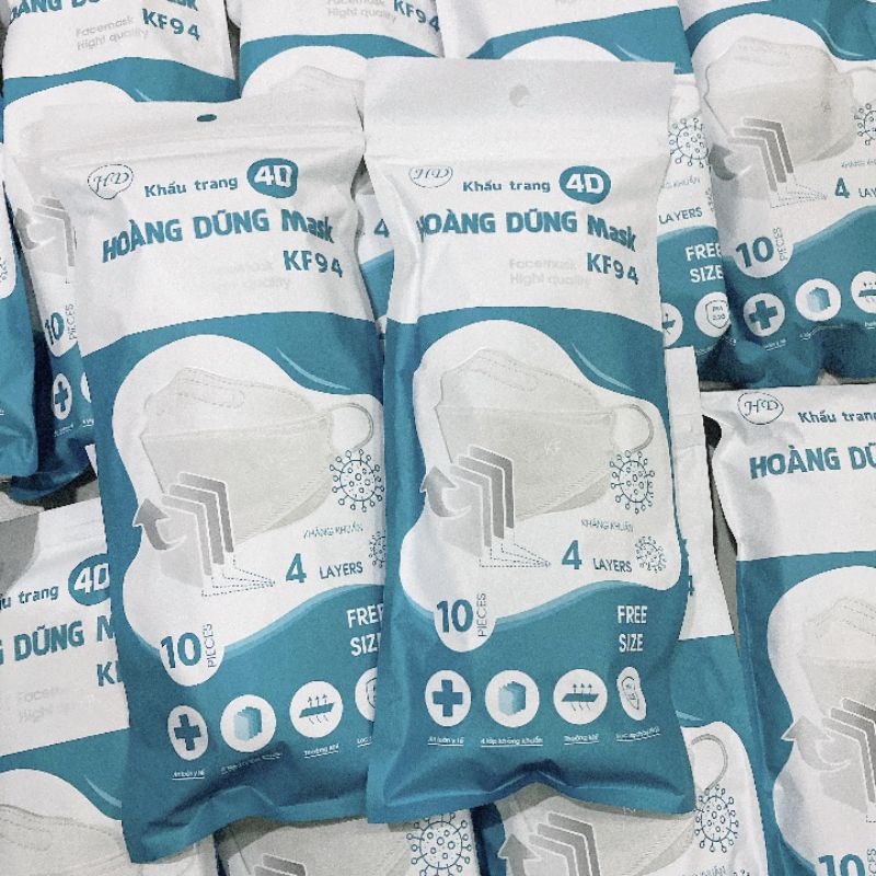 [ Khẩu Trang Chính Hãng] Hoàng Dũng khẩu trang KF94