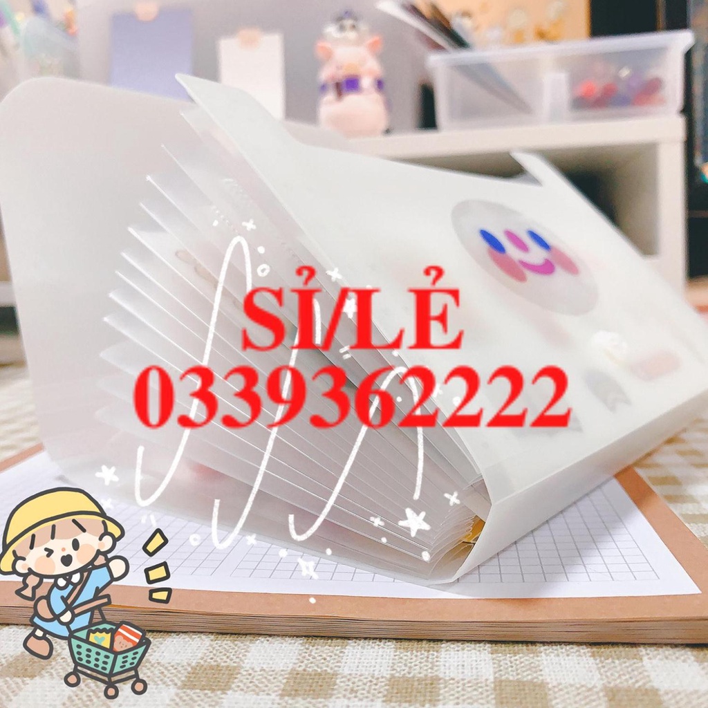 Túi Đựng Tài Liệu Đa Năng Deli 5561 13 Ngăn Khổ A6  HAIANHSHOP