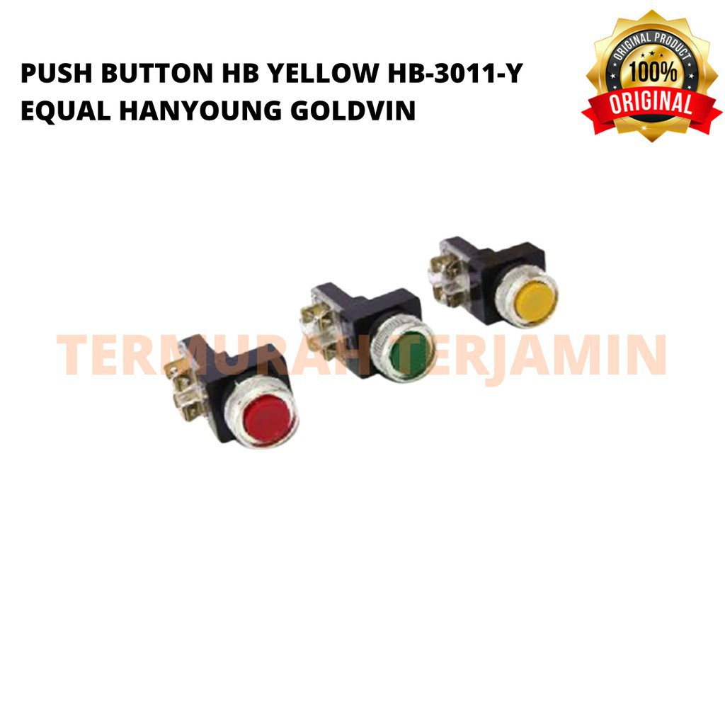 HanYoung Nút Bấm Hb-3011-y Equal Hanyoung Màu Vàng