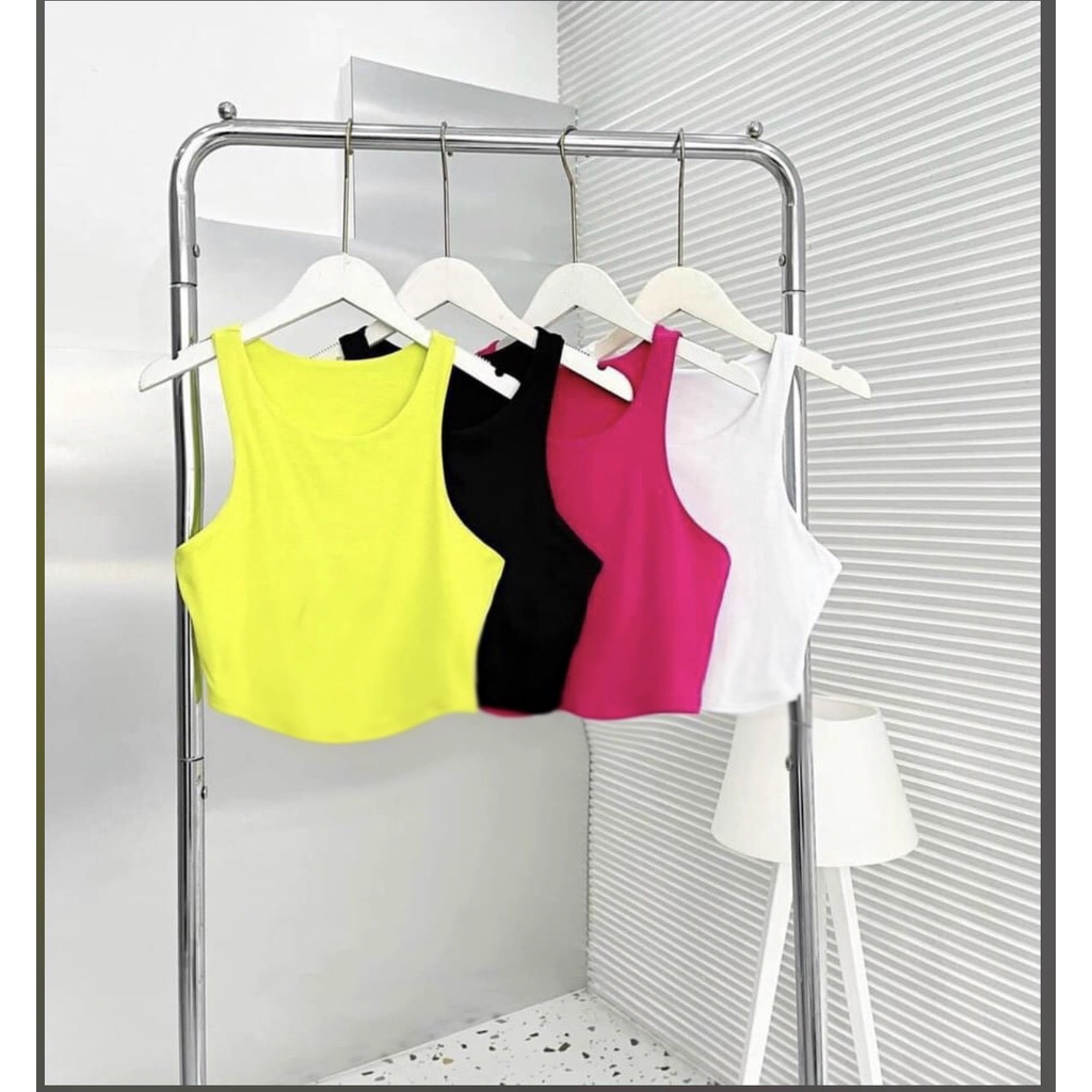 Áo croptop 3 lỗ vạt bầu - BT150