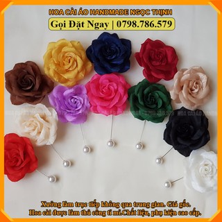 Hoa Cài Áo Váy Cánh Nhọn, Hoa hồng cài áo, Hoahandmade, Phụ Kiện Cài Áo, Cài Áo NgocThinh