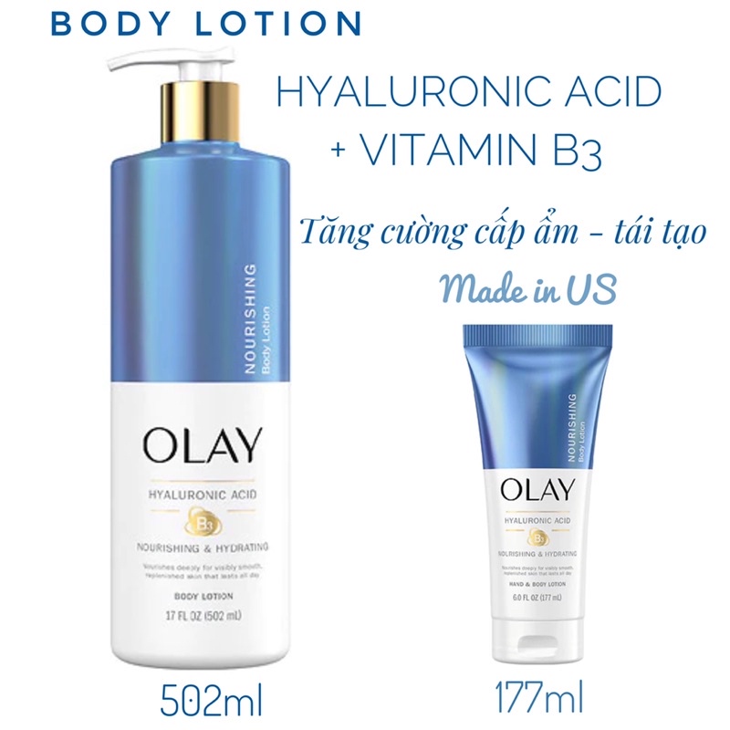 Kem dưỡng thể Olay body lotion with B3 | US | Sản phẩm mới | 177-502ml | BigBuy360 - bigbuy360.vn