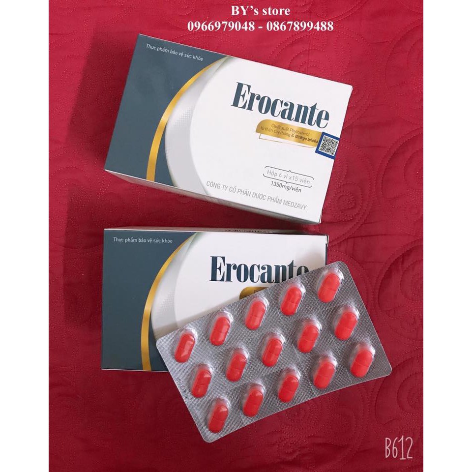 🔥SIÊU GIÁ TỐT 🔥 VIÊN UỐNG EROCANTE GIẢM RỤNG TÓC, KÍCH THÍCH MỌC TÓC VÀ HỖ TRỢ ĐEN TÓC | Thế Giới Skin Care