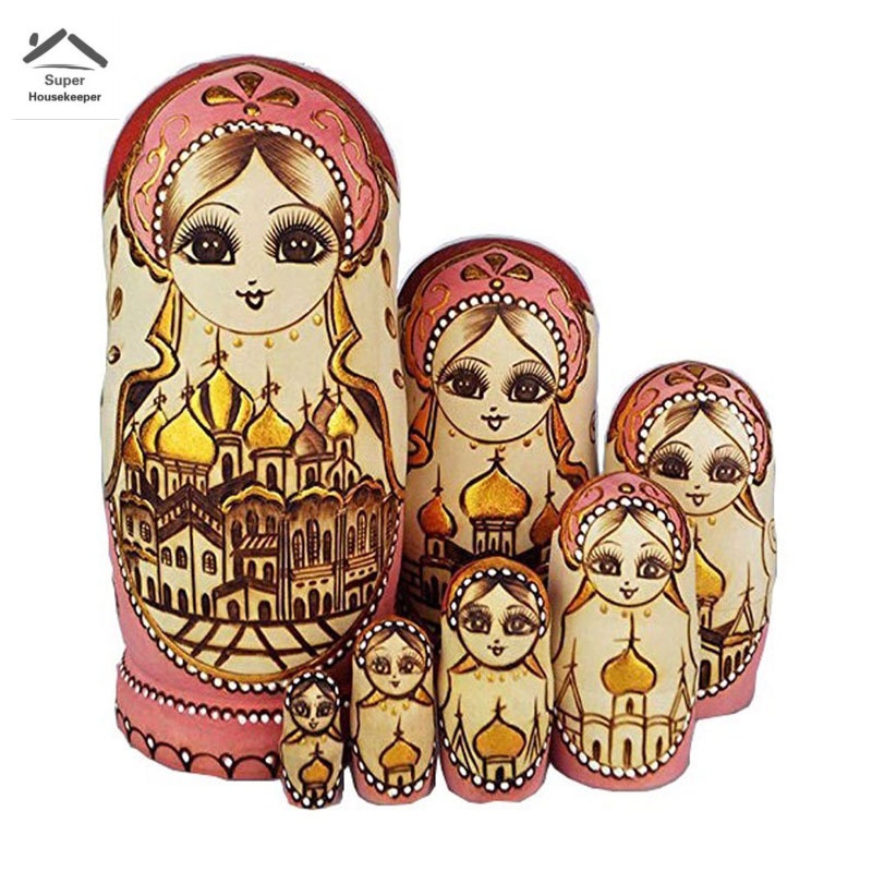 Set 7 búp bê Nga bằng gỗ