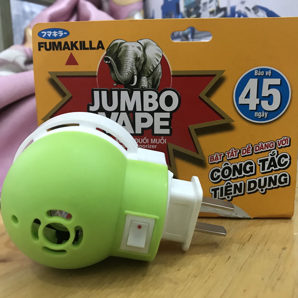 máy đuổi muỗi xông tinh dầu kèm Lọ tinh dầu jumbo Nhật