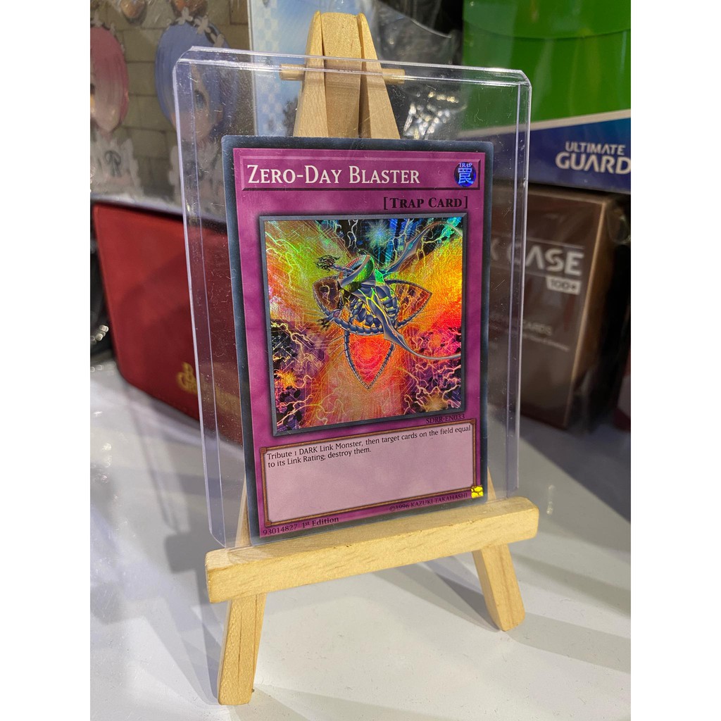 Lá bài thẻ bài Yugioh Zero Day Blaster – Super Rare - Tặng bọc bài nhựa bảo quản