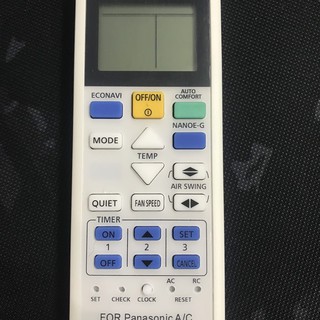 REMOTE MÁY LẠNH PANASONIC INVERTER 2 CHIỀU