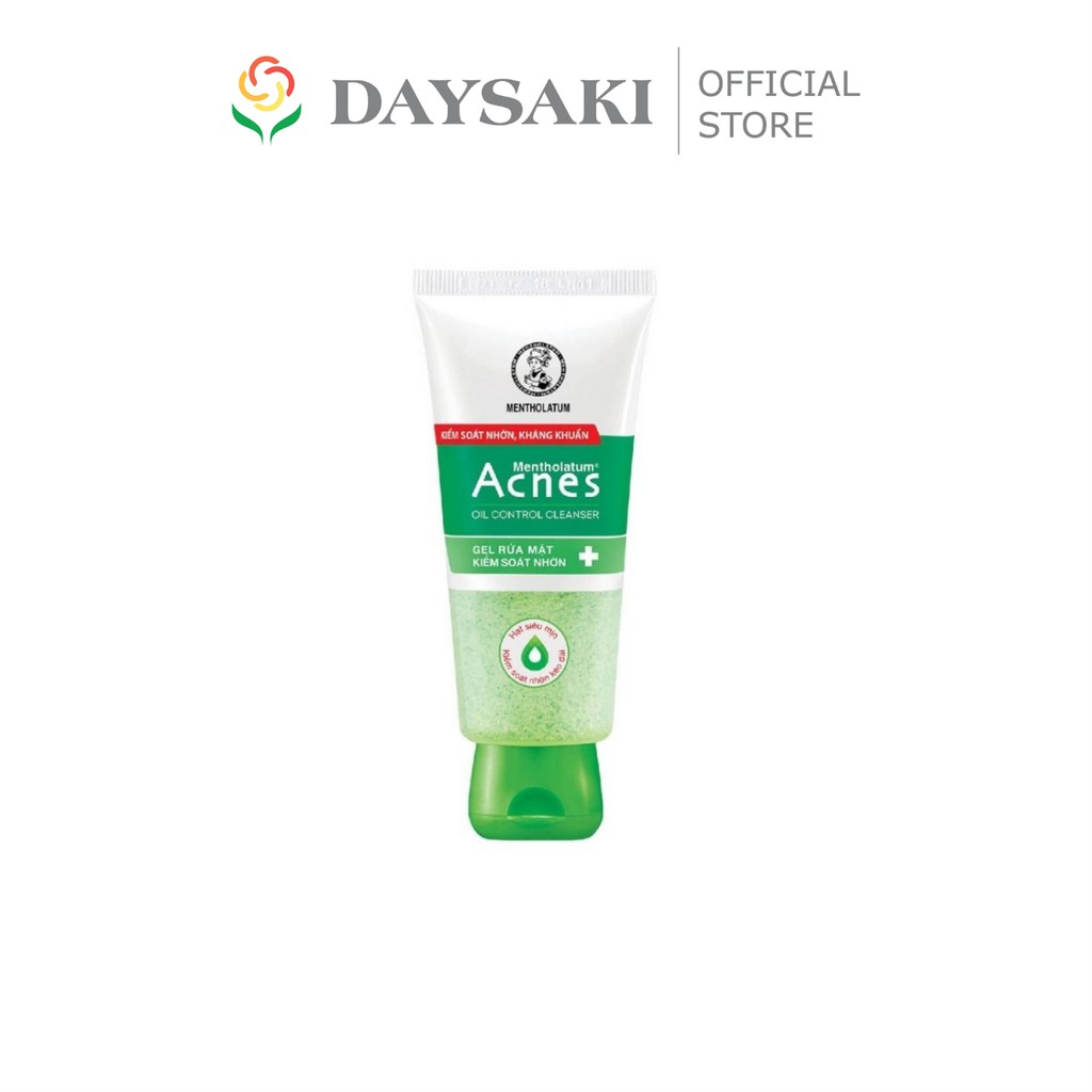 Acnes Combo Gel Rửa Mặt Giúp Kiểm Soát Nhờn Oil Control Cleanser 50g và Giấy Thấm Dầu Oil Remover Paper 100 tờ