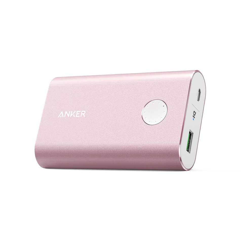 [Mã 159ELSALE hoàn 7% đơn 300K] Pin sạc dự phòng ANKER PowerCore+ 10050mAh Quick Charge 2.0 (Hồng)