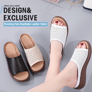 Dép Sandal Đế Xuồng Phong Cách Retro Thời Trang Cho Nữ