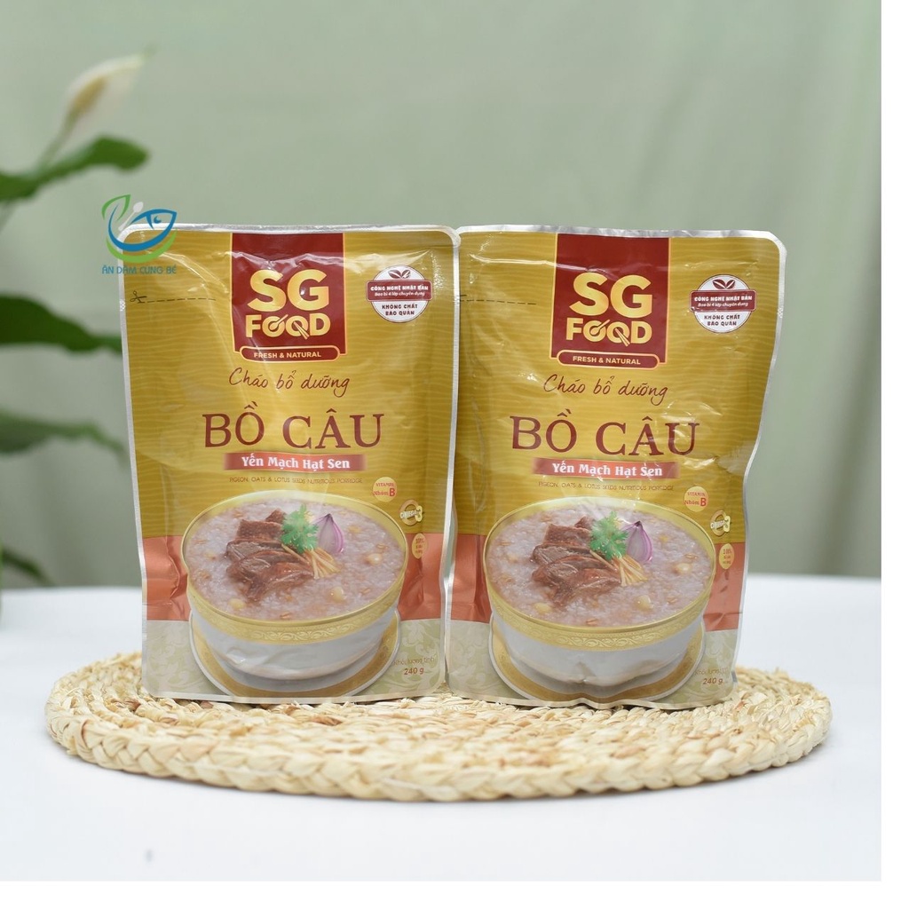 Cháo tươi gói ăn liền sg food cho bé ăn dặm 89360 - ảnh sản phẩm 6