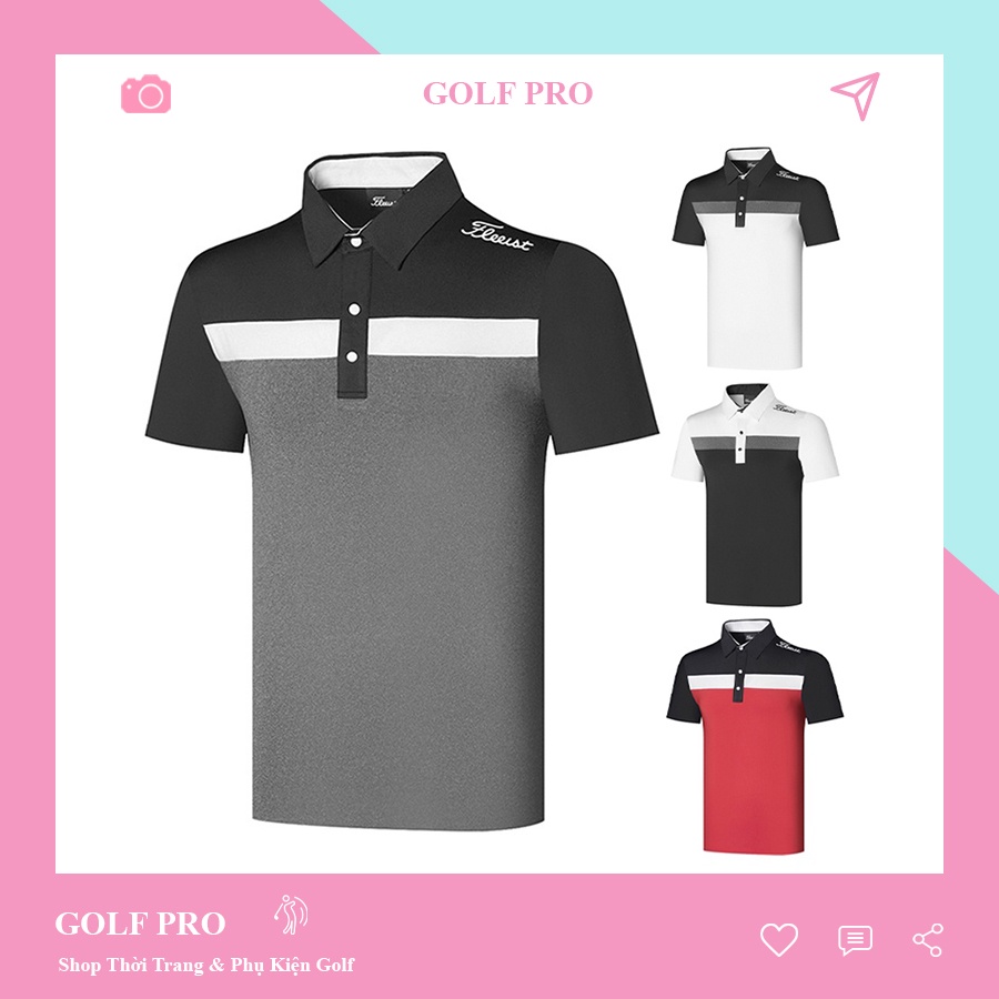 Áo golf nam ngắn tay Titliest thoáng khí thời trang thể thao cao cấp GOLF PRO AN012