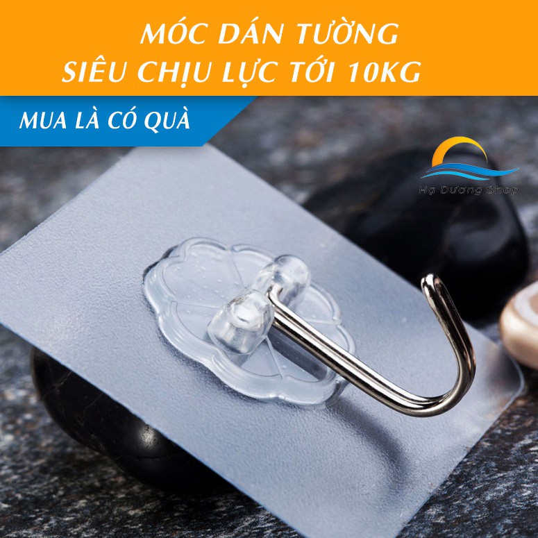 [FLASH SALE 3 NGÀY] Móc dán tường HADU siêu dính chịu lực tới 10kg đa năng cao cấp - Hạ Dương Shop