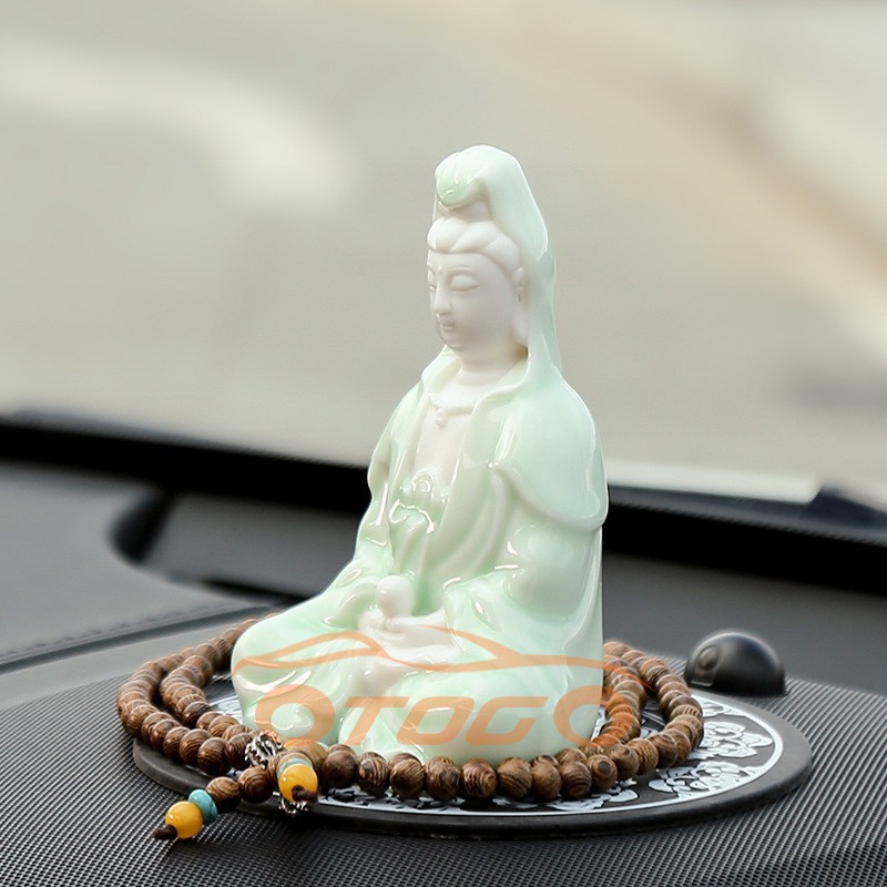 Tượng Phật Bà ,Tượng Quan Âm Sứ Để Taplo ô tô