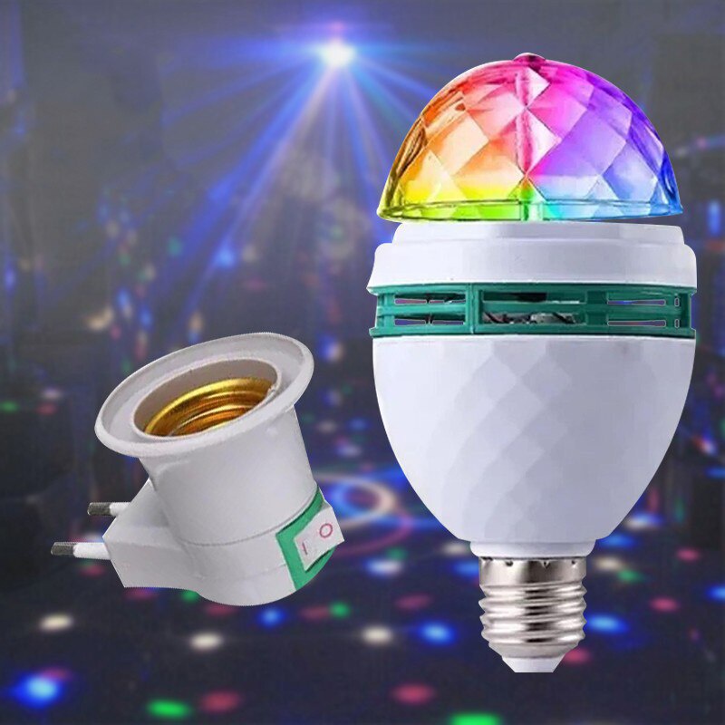 Bóng Đèn Led Pha Lê 3w Nhiều Màu Sắc Trang Trí Tiệc Tùng / Bar