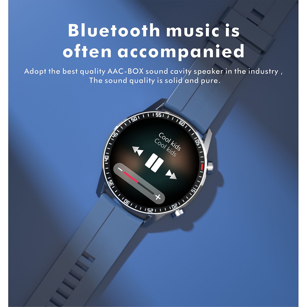 Đồng Hồ Thông Minh Aolon Q88 Mặt Tròn Hỗ Trợ Gọi Qua Bluetooth Kèm Chức Năng Đo Nhịp Tim 46mm