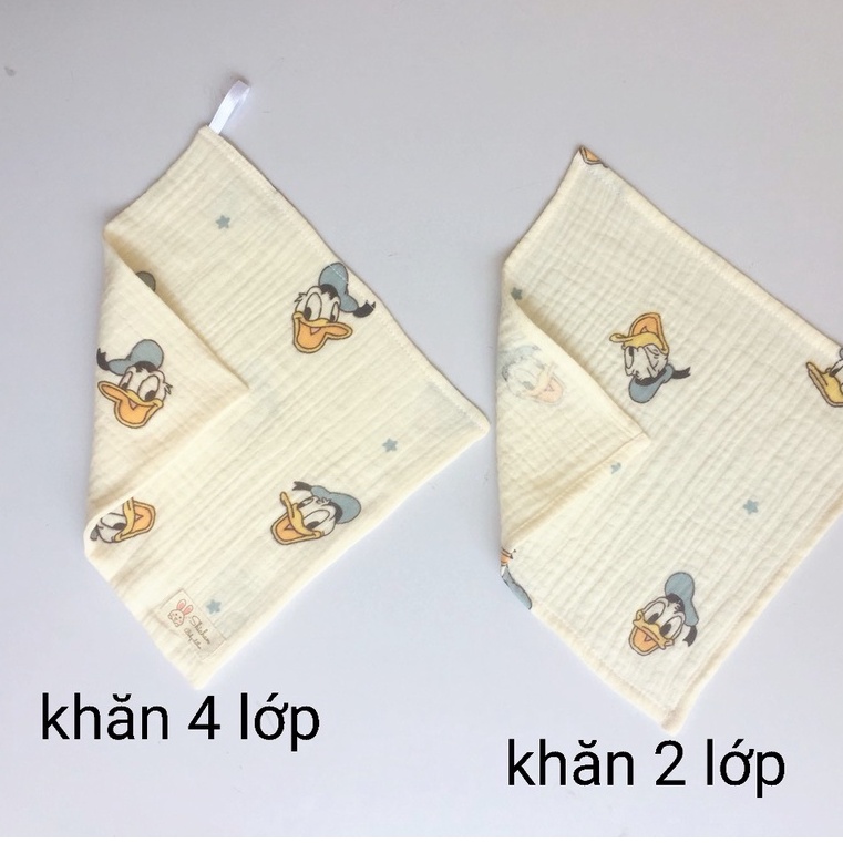 khăn sữa xô Muslin organic siêu mềm mại, an toàn cho bé