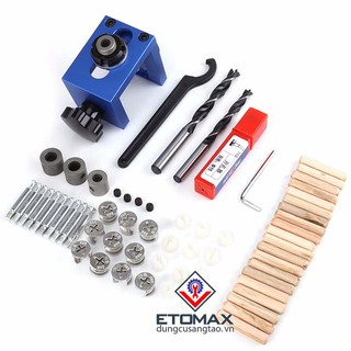 Bộ cữ khoan ốc cam, chốt gỗ 3 in 1