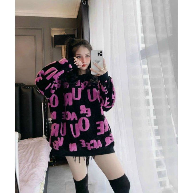 Áo len chữ xù (kèm video ) | BigBuy360 - bigbuy360.vn