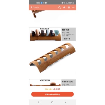 Gác ly tách trà bằng tre cao cấp rất đẹp và tinh xảo