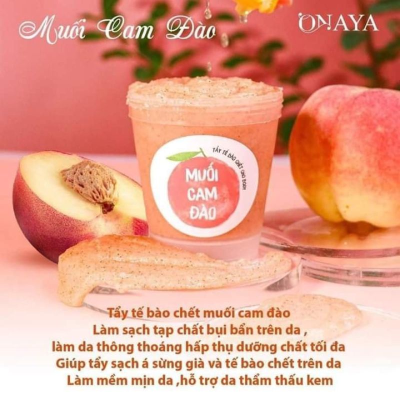 TẨY DA CHẾT BÀO CHẾT MUỐI CAM ĐÀO ONAYA CHÍNH HÃNG