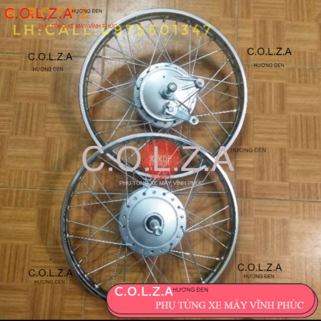 Vành xe máy dream. Bộ vành bánh sẵn lắp y hình - GẢM -5%