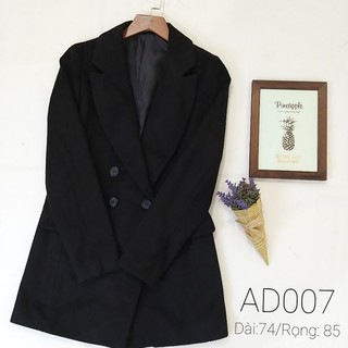 [Ảnh thật] Áo dạ dáng dài