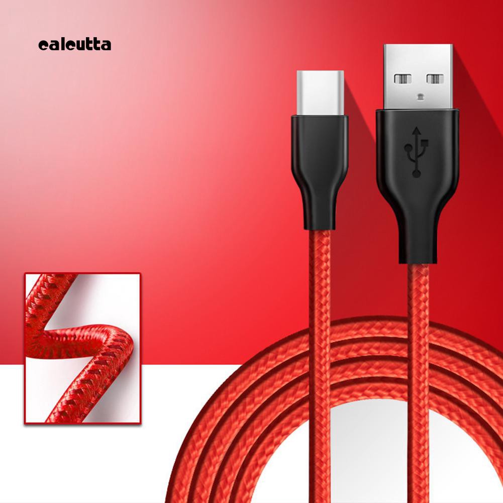 CAL_Micro USB/Type C Nylon Braided Fast Charging Data Sync Cable 1m for Cellphone