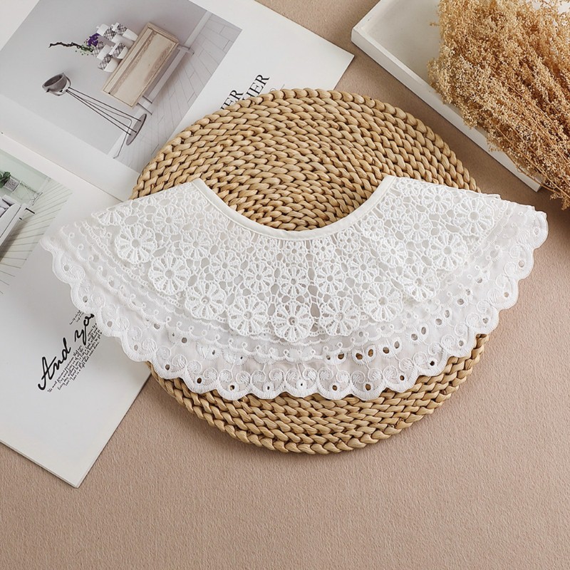 Cổ Áo Giả Thêu Hoa Thời Trang Nữ Tính