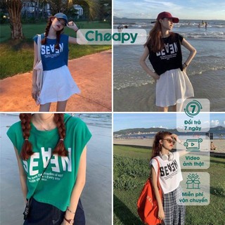 Áo Tanktop SEAVEN freesize chất thun co giãn - Áo khoét nách freesize nam nữ chất thun 4 màu