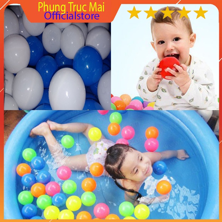 Đồ chơi cho bé 100 quả bóng nhựa Việt Nam kích thước 5.5cm  7.5cm 10cm 15cm 18cm 20cm Phùng Trúc Mai Store