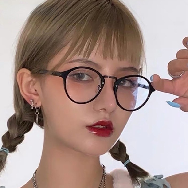 Mắt kính gọng tròn phong cách Hàn Quốc cổ điển cho nam nữ