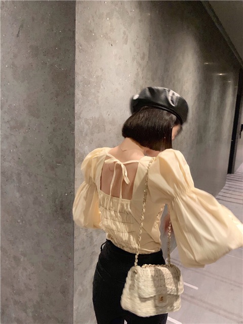 Áo sơ mi tay phồng