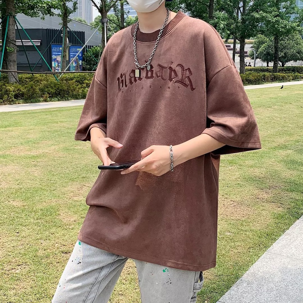 Áo Thun Tay Ngắn Dáng Rộng Phong Cách Hip Hop Thời Trang Mùa Hè Cho Nam Giới Có Size M-2xl