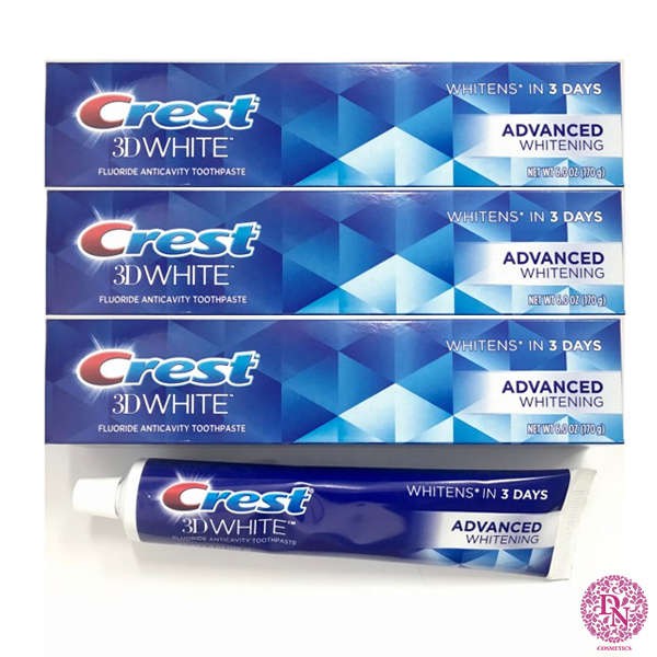 Kem đánh răng Crest 3D White Advanced Triple Whitening 158gram