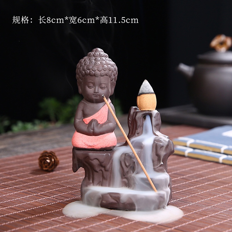Thác khói trầm hương Phật bên suối tặng kèm 5 nụ trầm