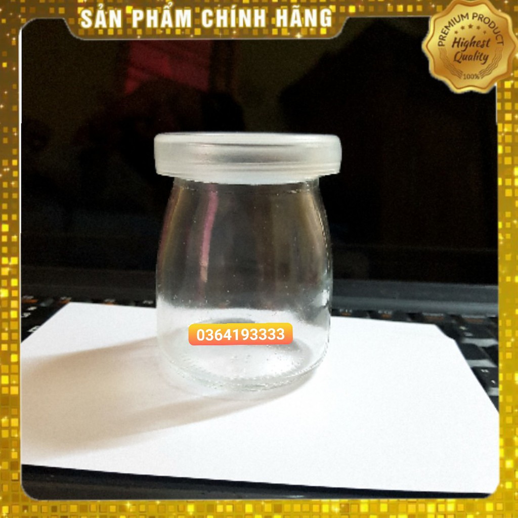 Lọ Sữa Chua Thủy Tinh 100ml kèm nắp 1 chiếc | BigBuy360 - bigbuy360.vn