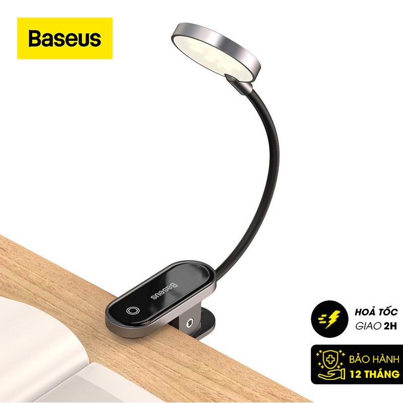 Đèn đọc sách mini, pin sạc tiện dụng Baseus Comfort Reading Mini Clip Lamp
