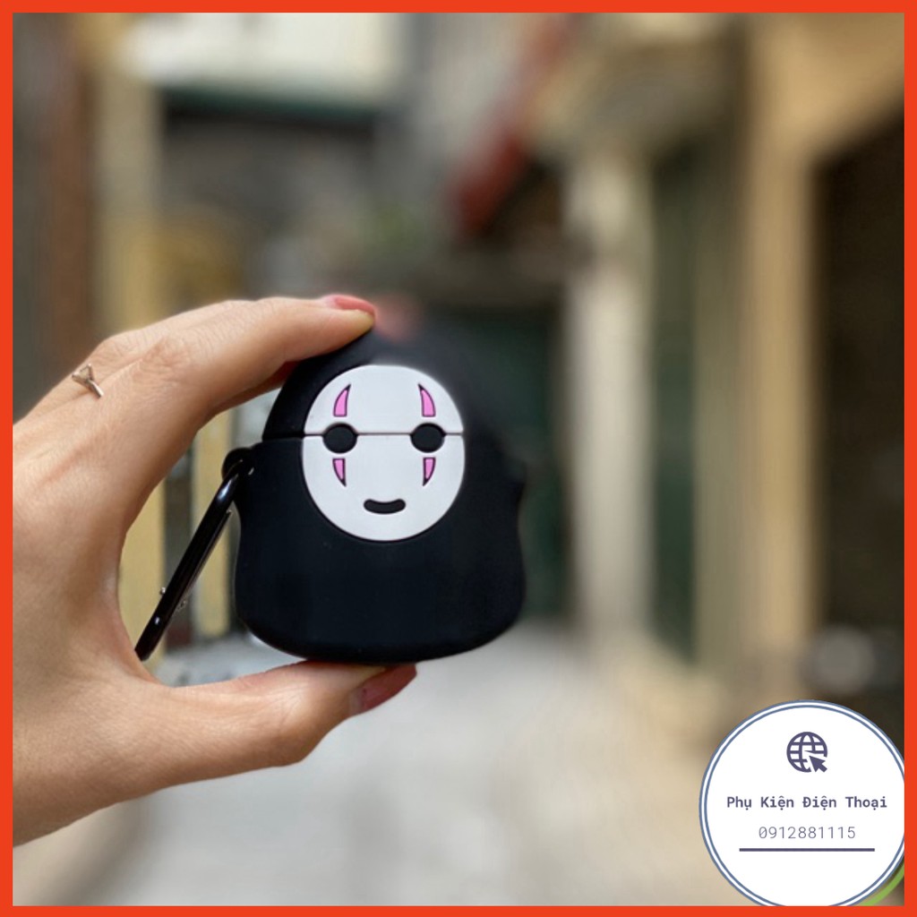 🍀 🌟 Vỏ bọc silicon Vô diện cho hộp sạc tai nghe Bluetooth AirPods 1/ 2 🌟 Case Airpod 12, 18... No face phiên bản lùn