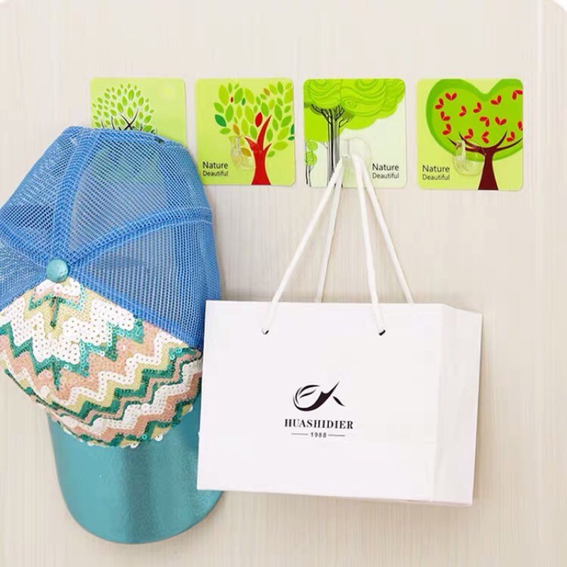 Móc Dán Tường Siêu Chịu Lực In Hoạ Tiết 3D Độc Đáo - MD02