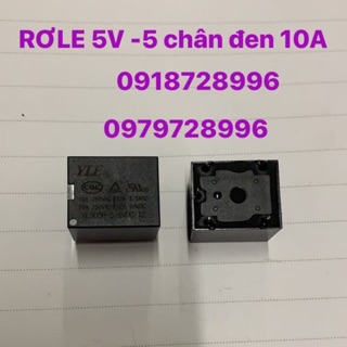 Rơle 5v -5 chân đen 10a combo 5 cái