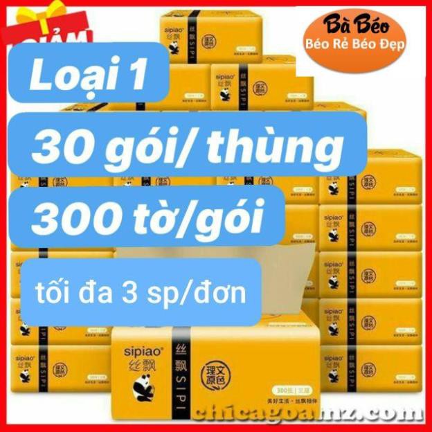 [ XẢ KHO ] Thùng giấy ăn gấu trúc (30 gói), Một thùng giấy ăn gấu trúc SipiaO (Hàng Đủ mã 6021)