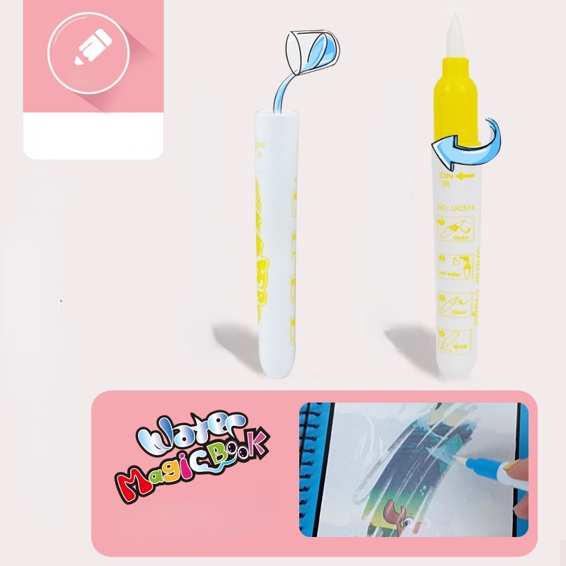 Sách tô màu nước ZHAN QI TOYS ma thuật có thể tái sử dụng cho bé