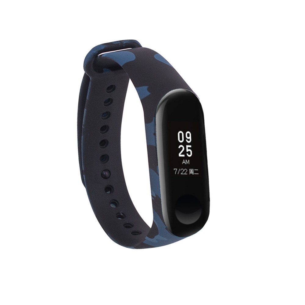 Dây đeo bằng silicon nhiều kiểu họa tiết cho đồng hồ thông minh Xiaomi Mi Band 3 4 MiBand 3 4